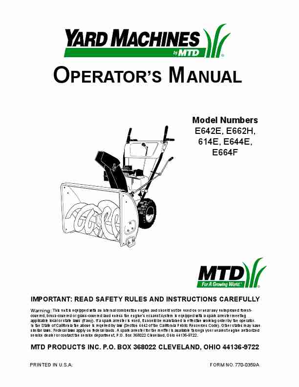 MTD Snow Blower E602E-page_pdf